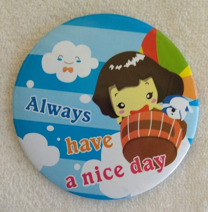 Espelho para trazer na bolsa - Have a Nice Day-Ideal para oferta