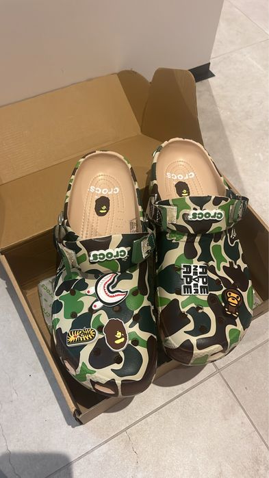 Crocs x Bape Бейп крокси тапки