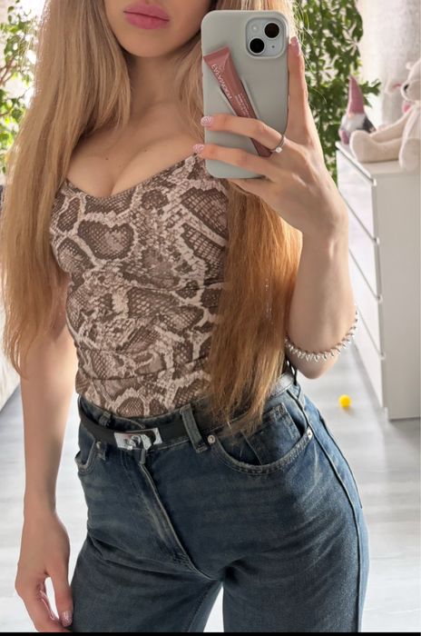 Сукня H&M зміїний принт ххс