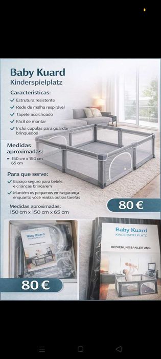 Parque crianças 80€. Oportunidades