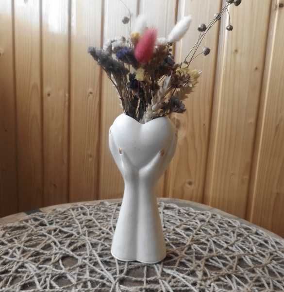 Гіпсова  Ваза для сухоцвітів ручної роботи