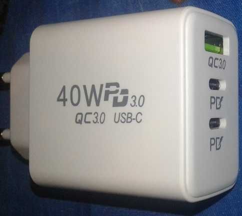 Зарядка, блок питания для телефона USB и Type C. Бесплатная доставка