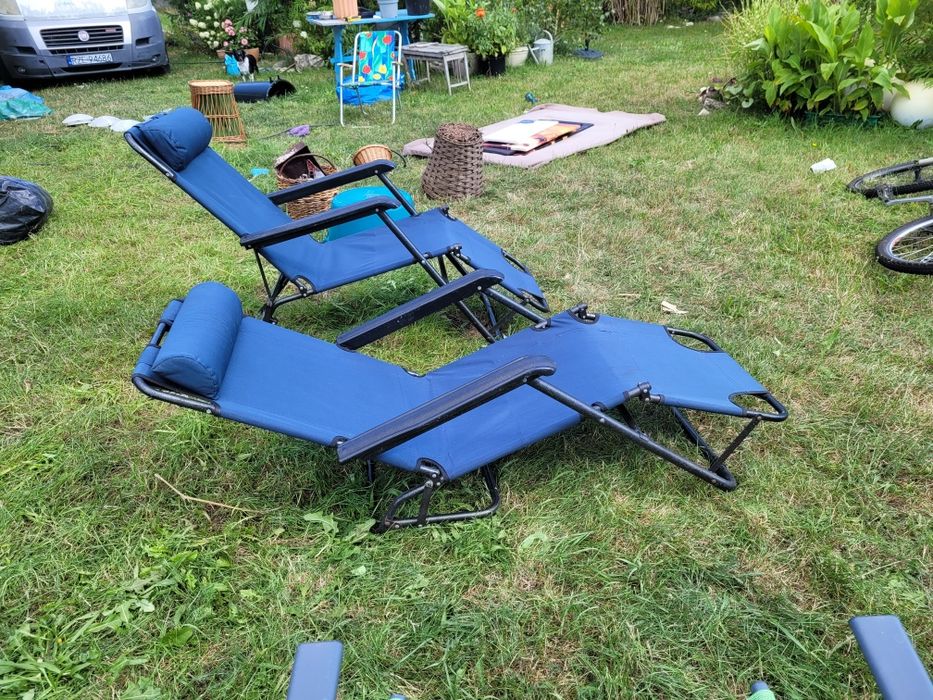 Leżak ogrodowy regulowany