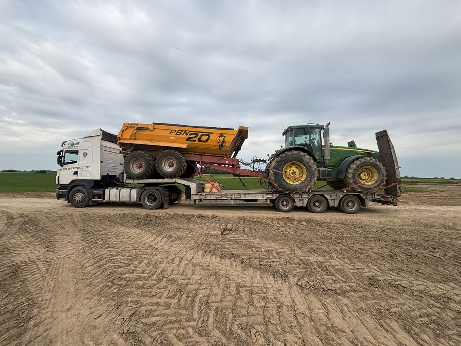 Transport zbóż kukurydzy maszyny budowlane rolnicze ponadgabaryty