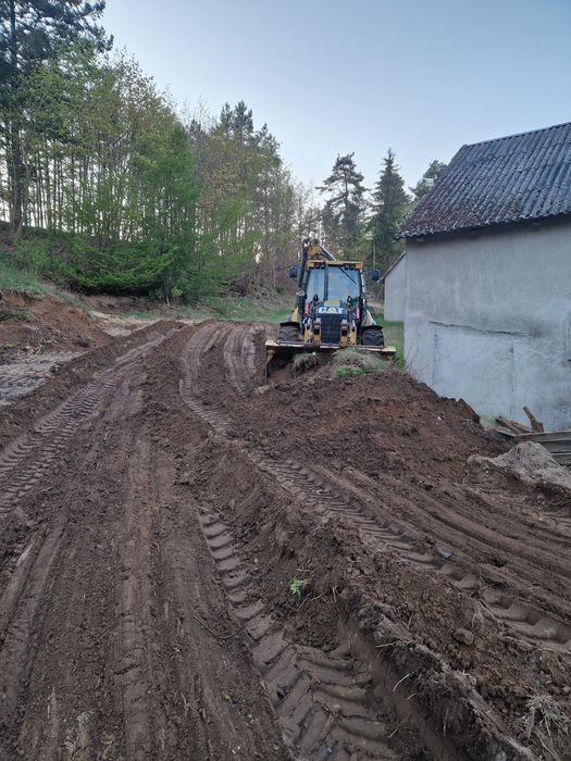 Usługi koparko ładowarka, prace ziemne,
