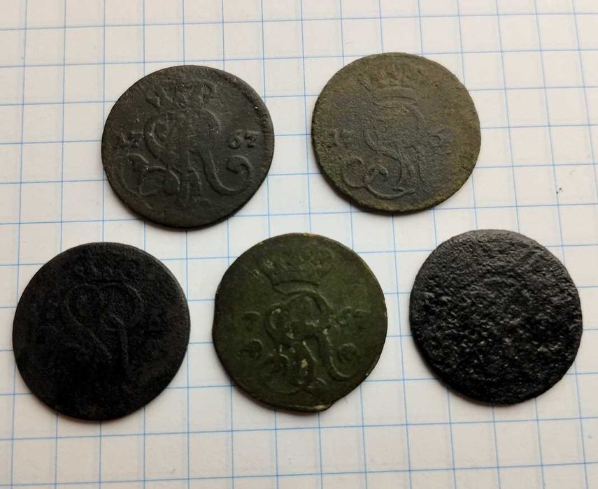 1 грош 1767, Польща, Станіслав Август Понятовский (5 шт.)