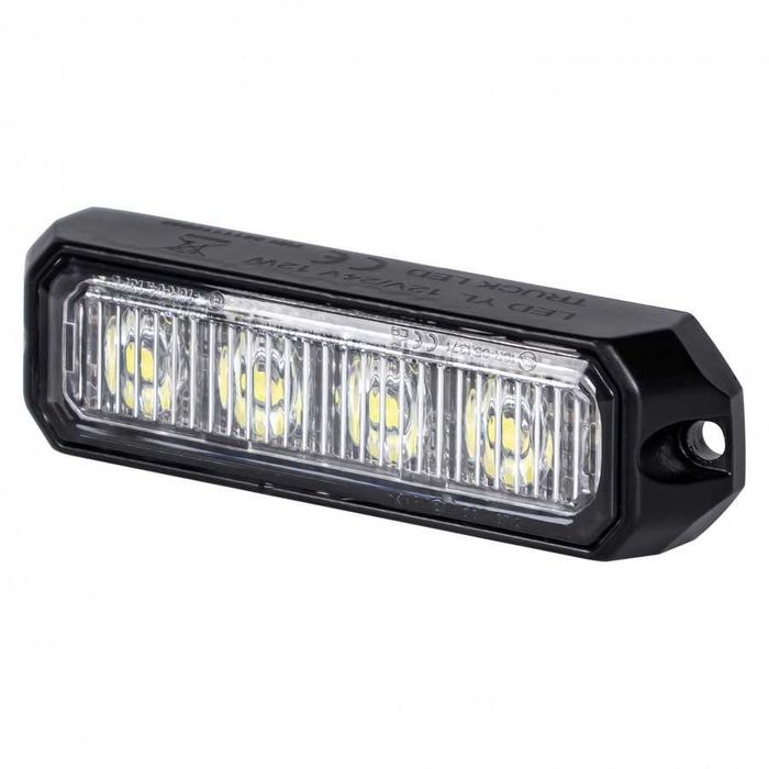 LAMPA OSTRZEGAWCZA w GRILL atrapę 4xLED STROBOSKOP Laweta Pomoc Drogowa Kogut Służba Komunalna Mała