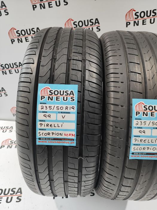 170 Euros 2 pneus semi novos 235-50R19 99V Pirelli - Oferta dos Portes