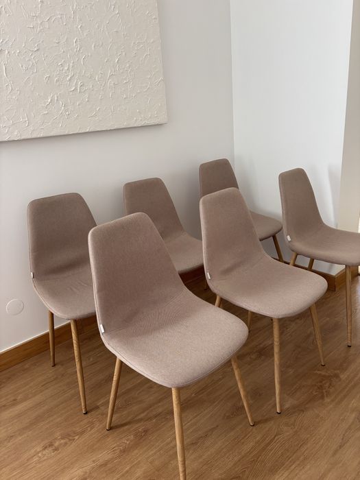 6 Cadeiras Pads Taupe