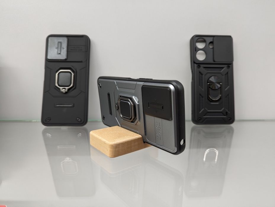 Противоударный чехол Xiaomi Redmi 13C любая модель с кольцом