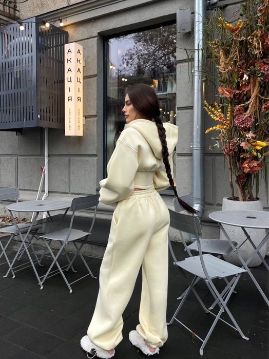 Костюм двійка жіночий теплий. Повсякденний теплий костюм. Спорт костюм