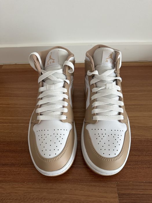 Sapatilhas Nike Air Jordan 1 Mid Tan / Gum