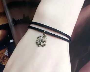 Браслет на руку Клевер, на удачу, новый, бижутерия