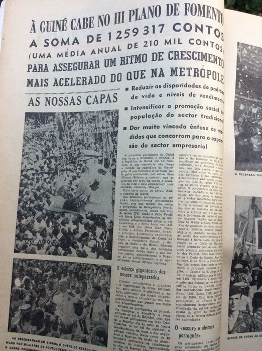 Suplemento do Diario da manhã, 1968. Viagem presidencial...Estado Novo