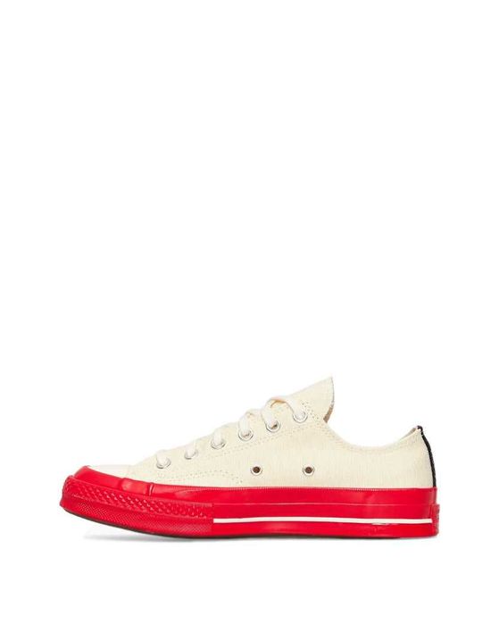 Кеди Converse x Comme Des Garcons Play Low Top Sneakers Beige/Red Low