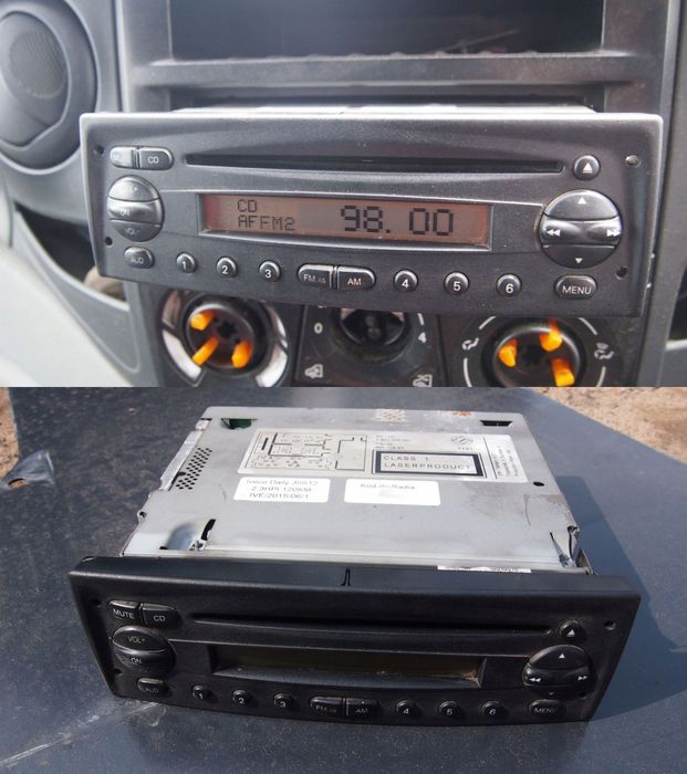 radio cd iveco ducato 06-11 blaupunkt kod oryg.