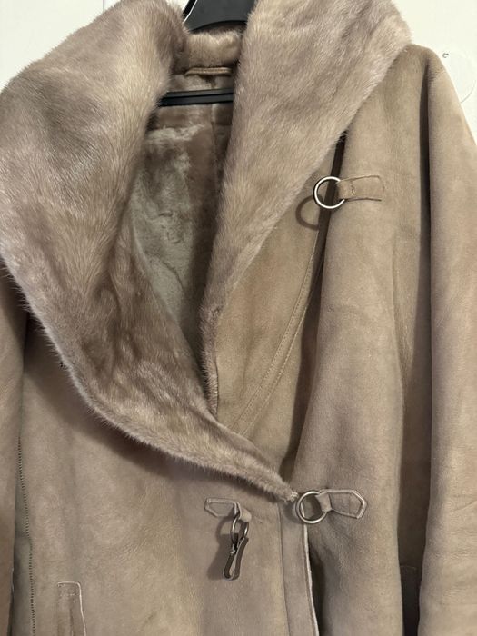 Casaco feminino em pele de pêlo comprido de Inverno (artigo de luxo)