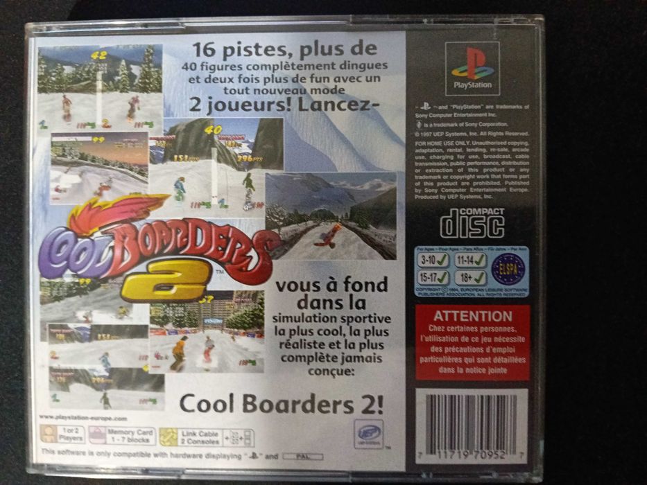 Jogo para Ps1 Cool Boarders 2