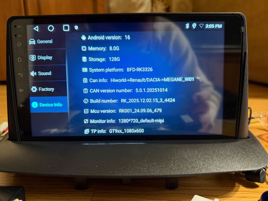 Магнітола аndroid 8/128 GB Renault Megan 3 Fluence Рено CarPlay Android Auto
