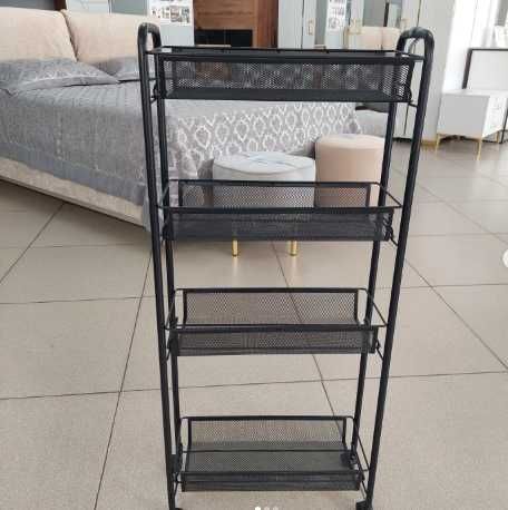 Полиця на коліщатах металева