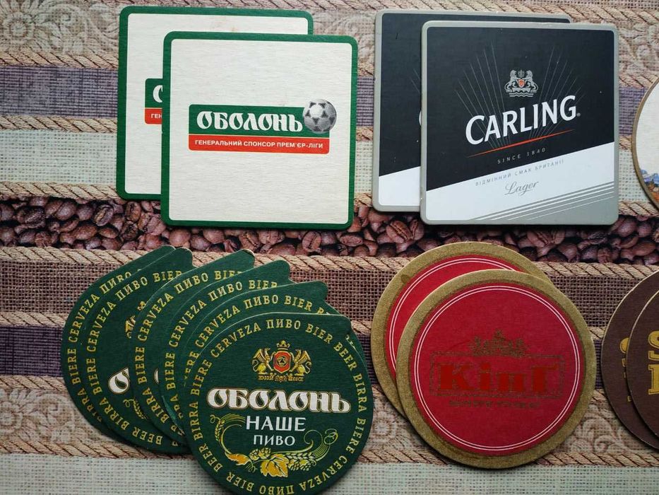 коллекционные пивные подкладки