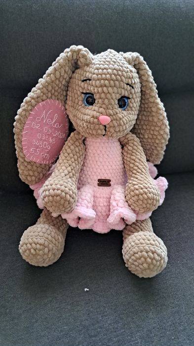 Króliczek Handmade na szydełku