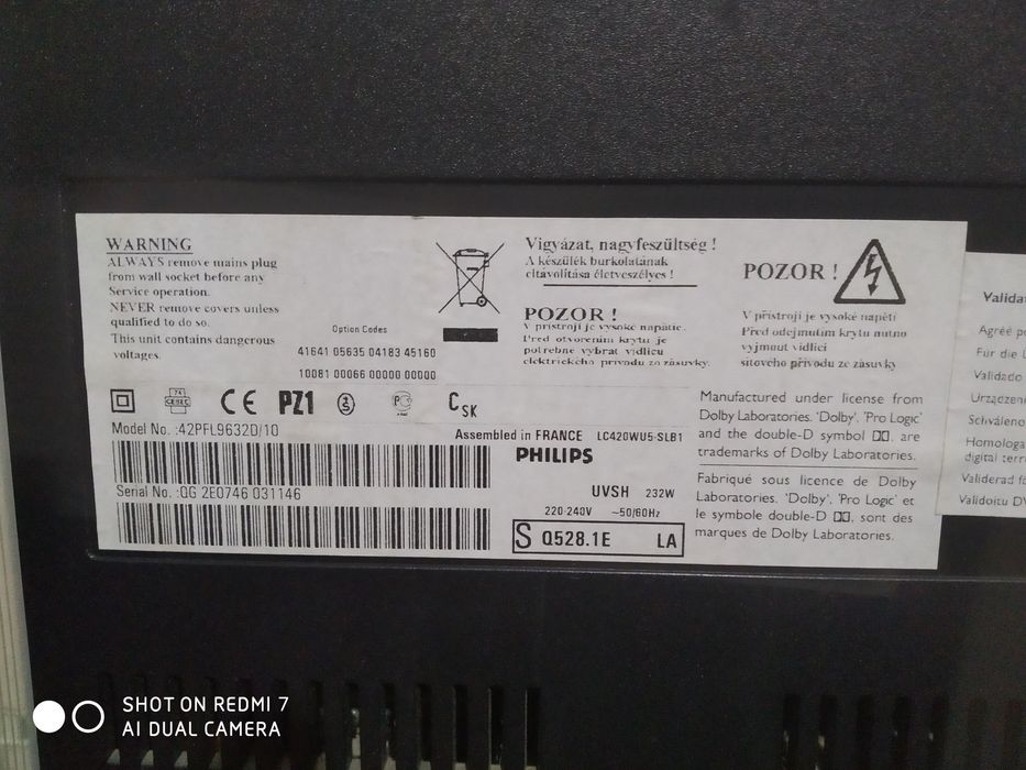 Продам ТВ Philips 42pfl9632d/10