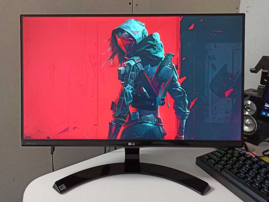 Монитор 23" LG 23MP68VQ-P / IPS / Full HD / Безрамочный + HDMI кабель