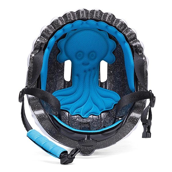 Kask rowerowy dziecięcy Wozinsky motyw dinozaur S - niebieski