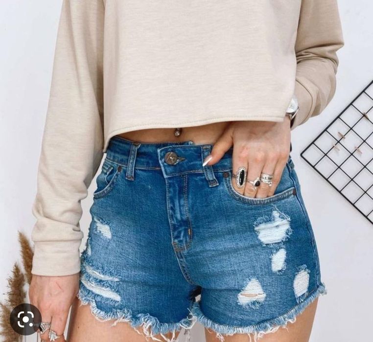 Шорти джинсові  темно-синій