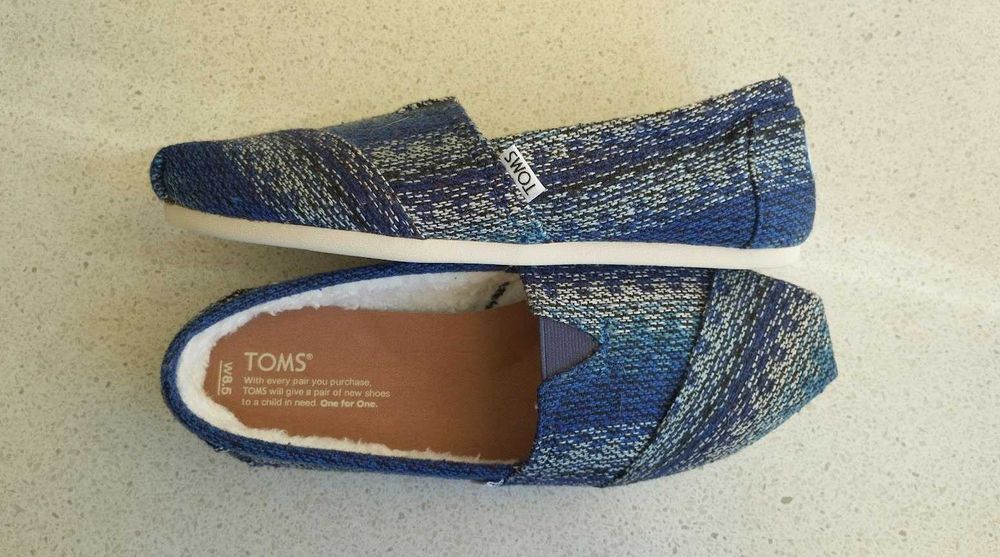 Мокасини утеплені Toms еспадрильї тапки теплі сліпони тапочки 38,5, 39
