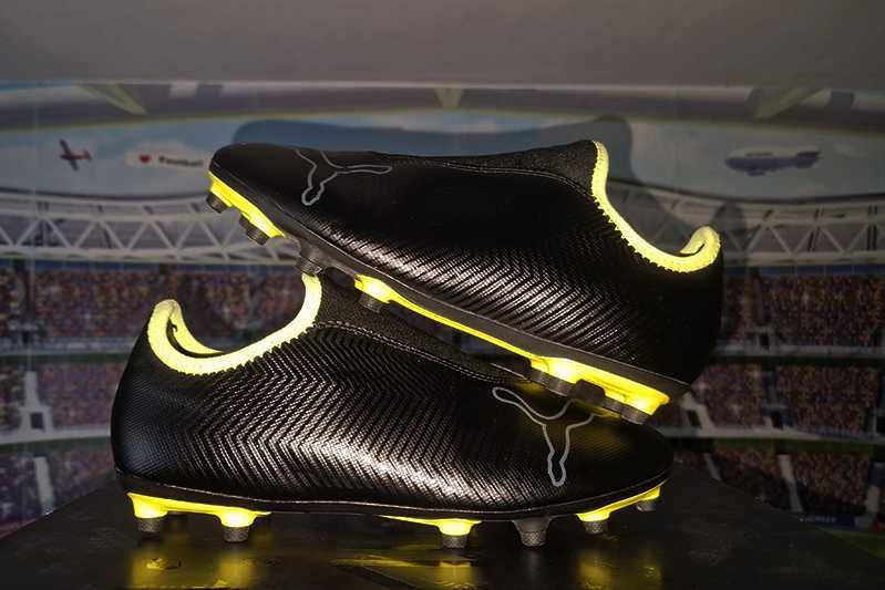 Puma Finesse LL – FG BlackFluYellow piłkarskie korki - lanki size: 41