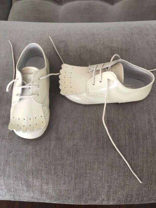 Calçado cerimónia menino usado uma vez