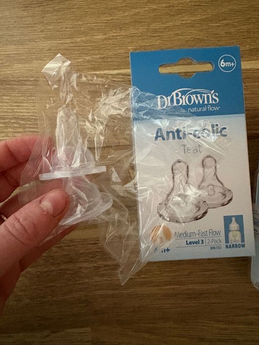 Новые сменные соски Dr. Brown 0+ 3+  6+ 9+ месяца недоношенные