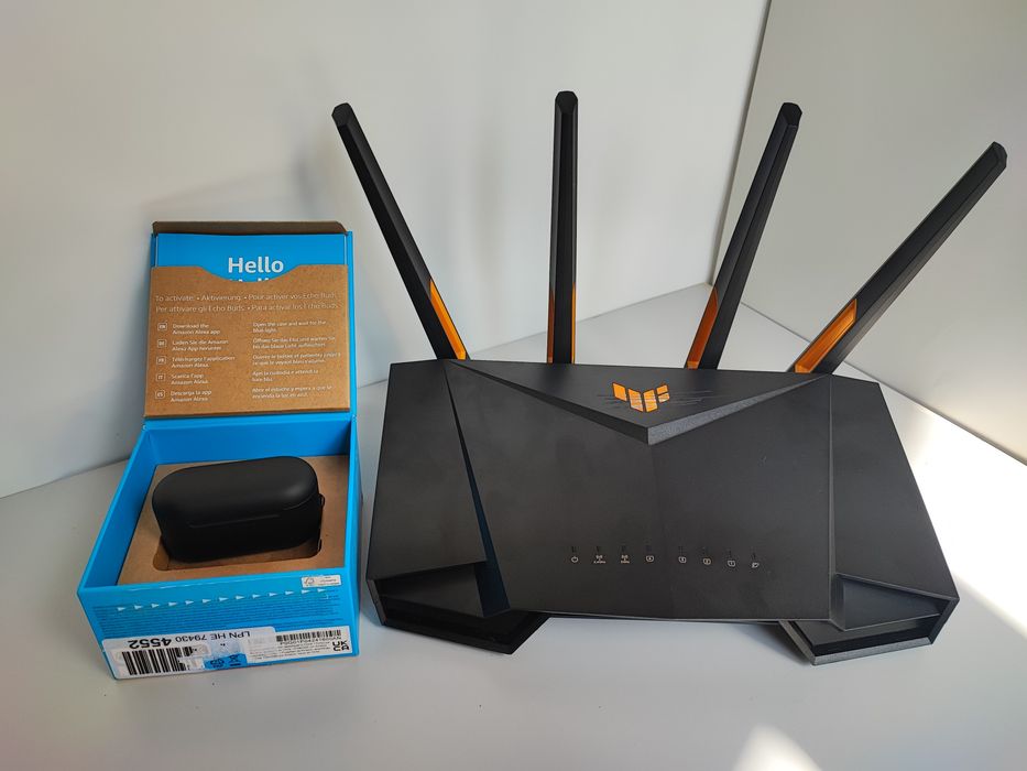 Маршрутизатор ASUS TUF Gaming AX3000 V2 + Amazon Echo Buds