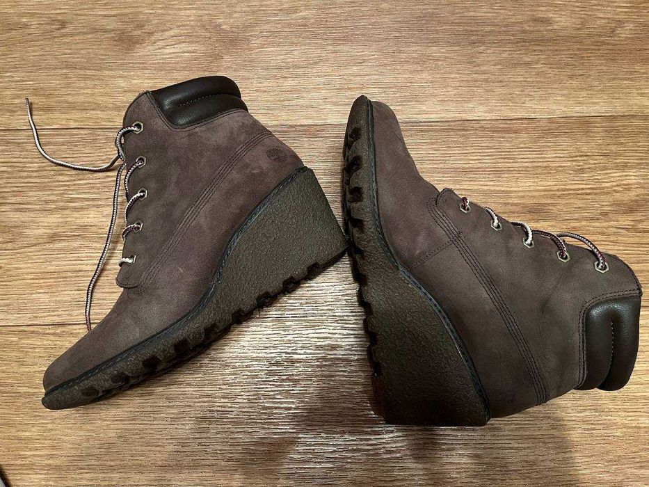 Ботинки на платформе женские,танкетка,сникерсы, Тимберлэнд, Timberland