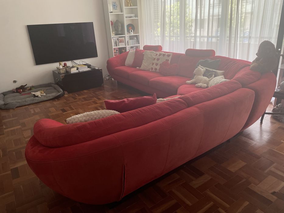 Sofa chateau d’ax vermelho