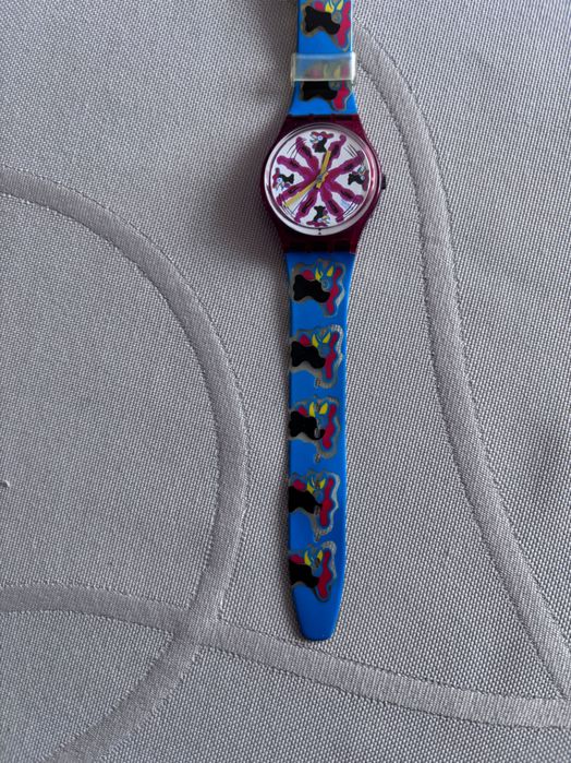 zegarek swatch kids retro prl kogut