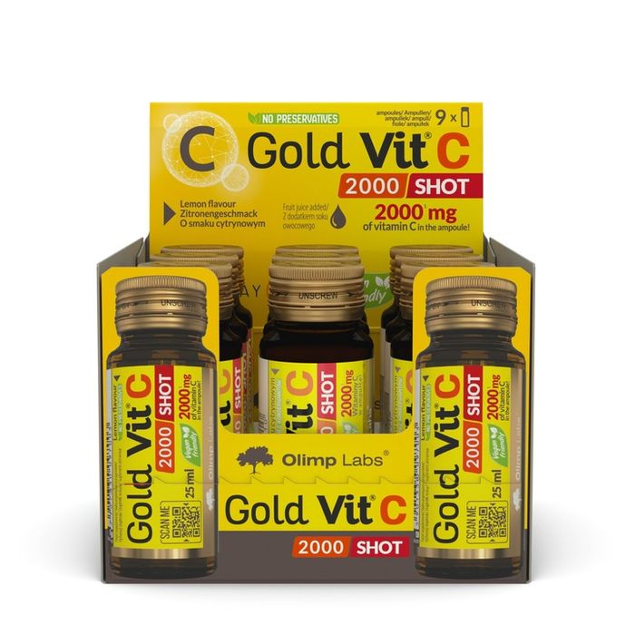 olimp gold vit-c 2000 shot 9x25ml witamina c witaminy