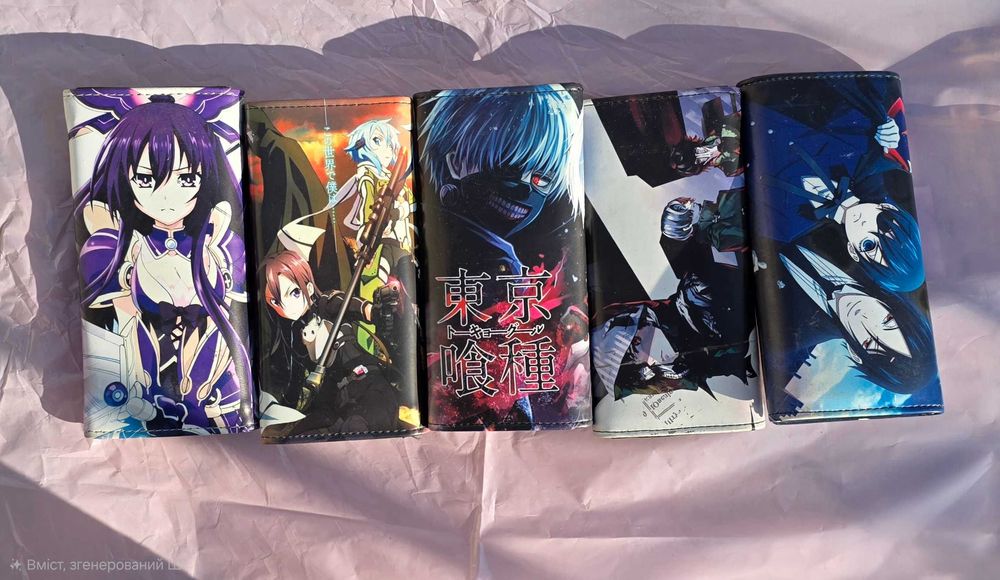 Аніме гаманець Токійський гуль, САО, Темний дворецький, Shinee