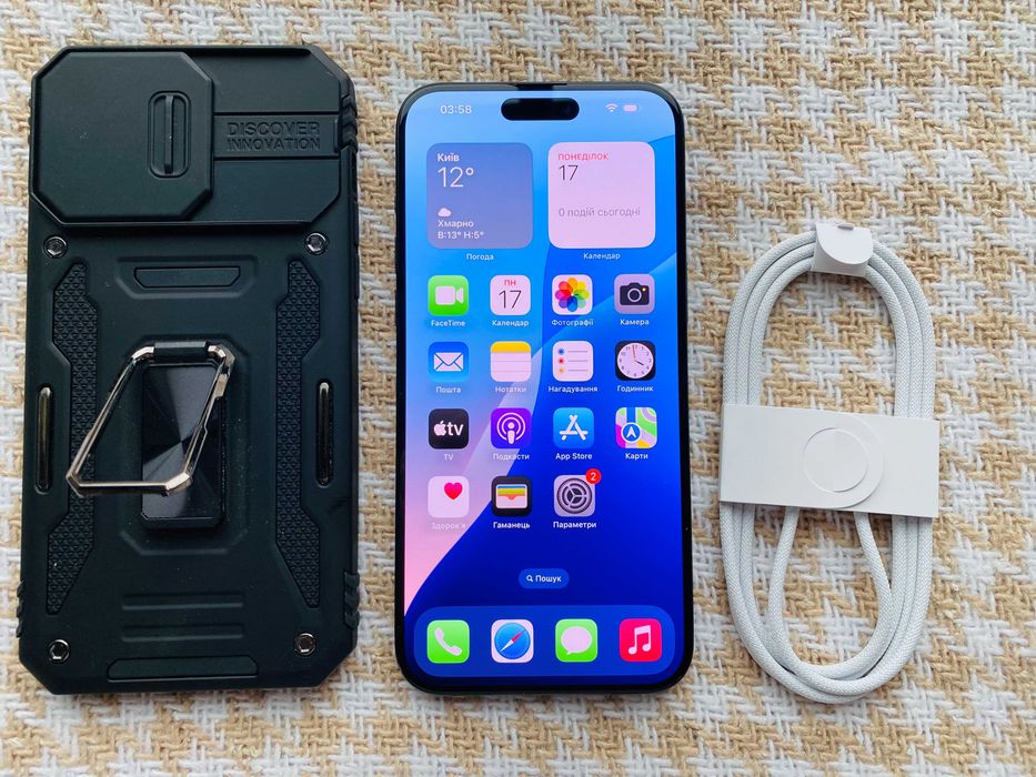 IPHONE 15 PRO MAX АКБ 100% 512Gb Black Titanium NEVERLOCK ( 85986)