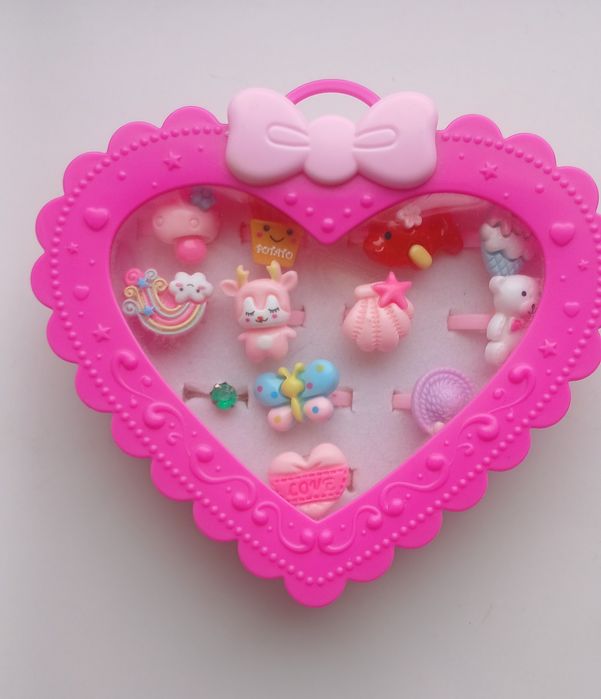 Бижутерія набір колечки для дівчинки 2,5-5  років