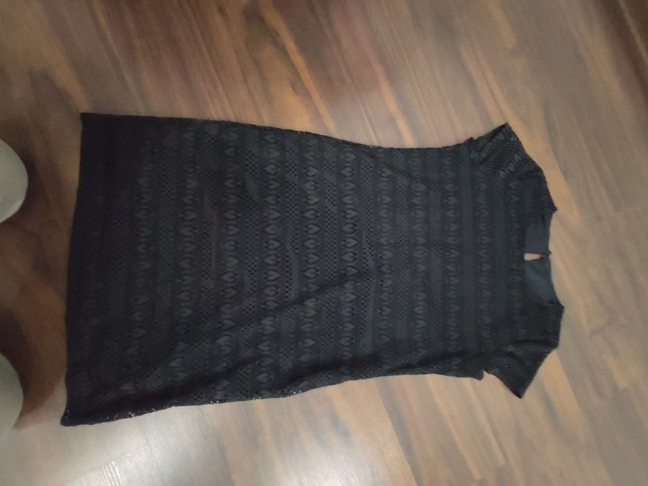 Czarna koronkowa sukienka rozmiar Xl