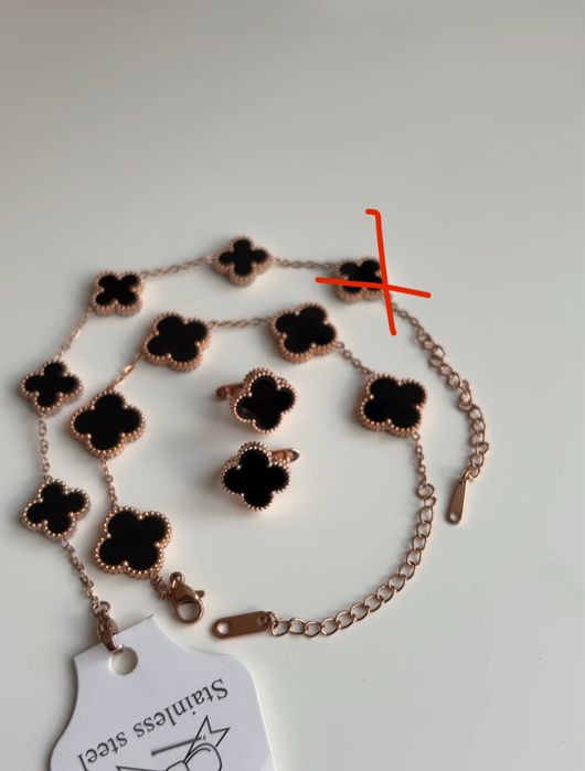 Жіночий браслет конюшина / женский браслет клевер ван клиф van cleef