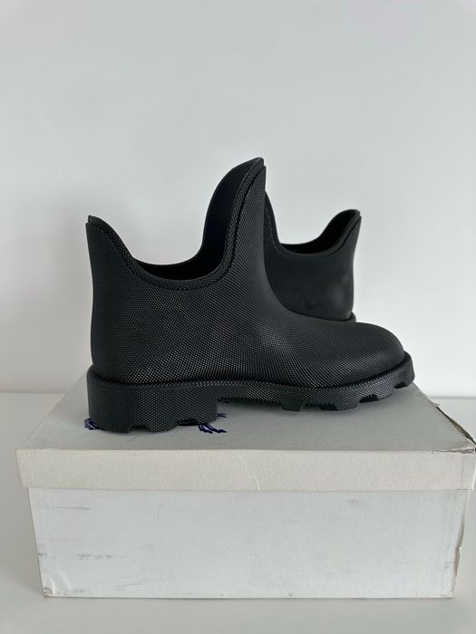 Оригінальні чоловічі резинові чоботи Burberry Marsh Rain Rubber Boots Black