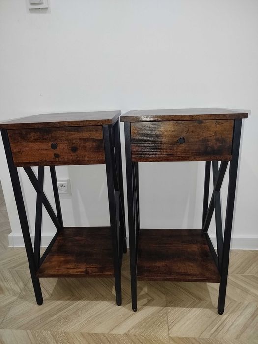 Stoliki nocne w stylu loft