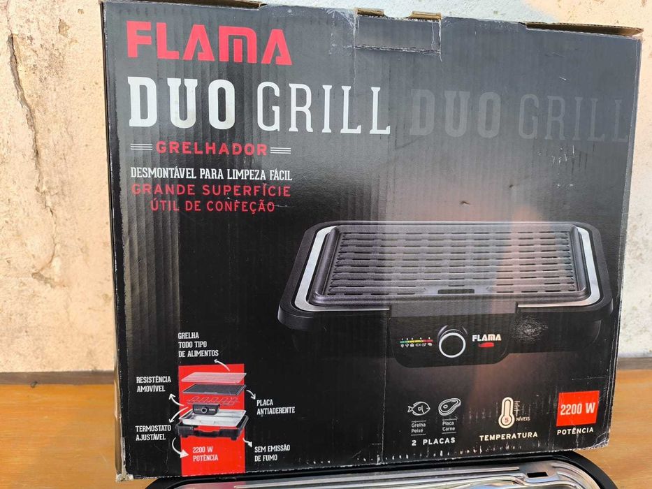 Grelhador Elétrico Flama Duo Gril - 2200 W
