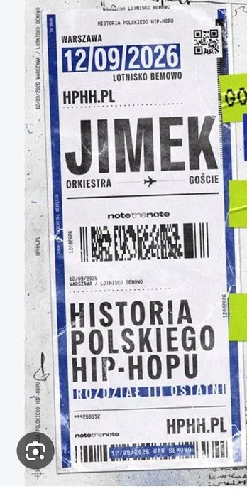 Bilet Jimek historia polskiego hip hopu 12.09