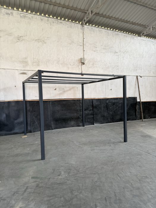 Pergola/altanka 3x3 stalowa, kotwy, zasłony, żagiel, dach