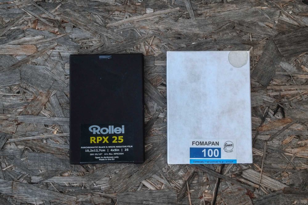 3 4x5 film holders and 75 sheets of 4x5 large-format negative film64170791359619122